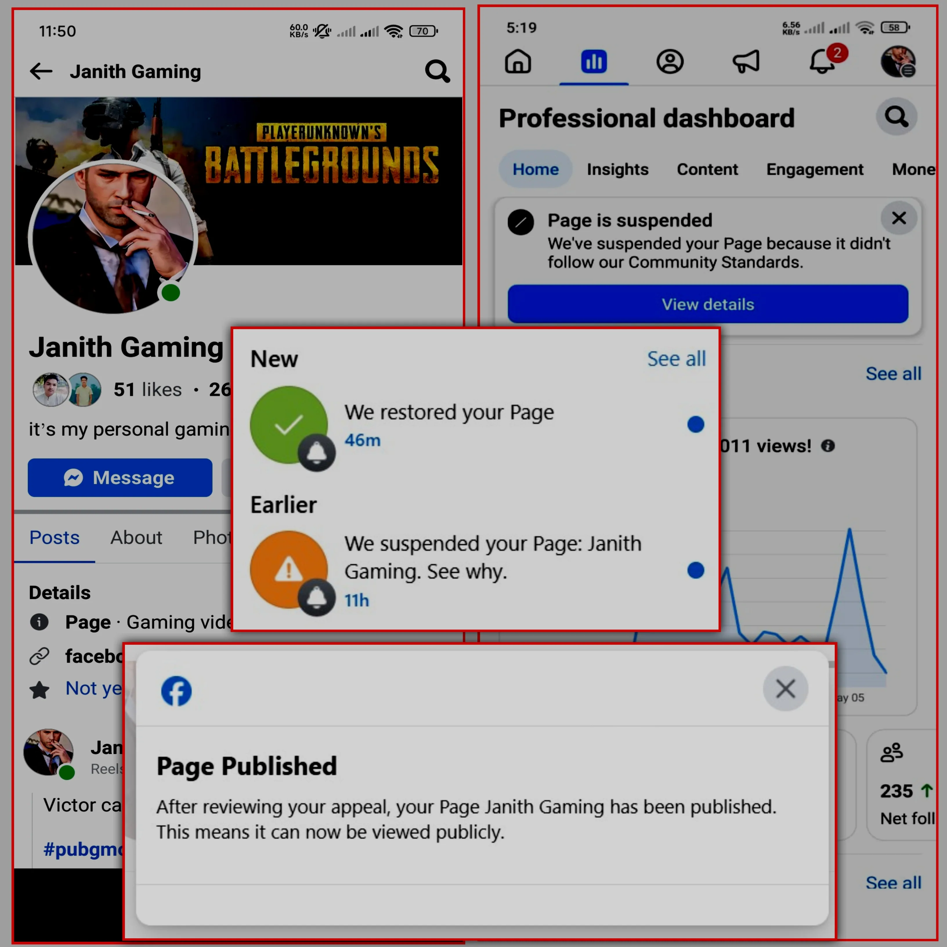 Janith Gaming Page Restored in 46 Minutes case study proof