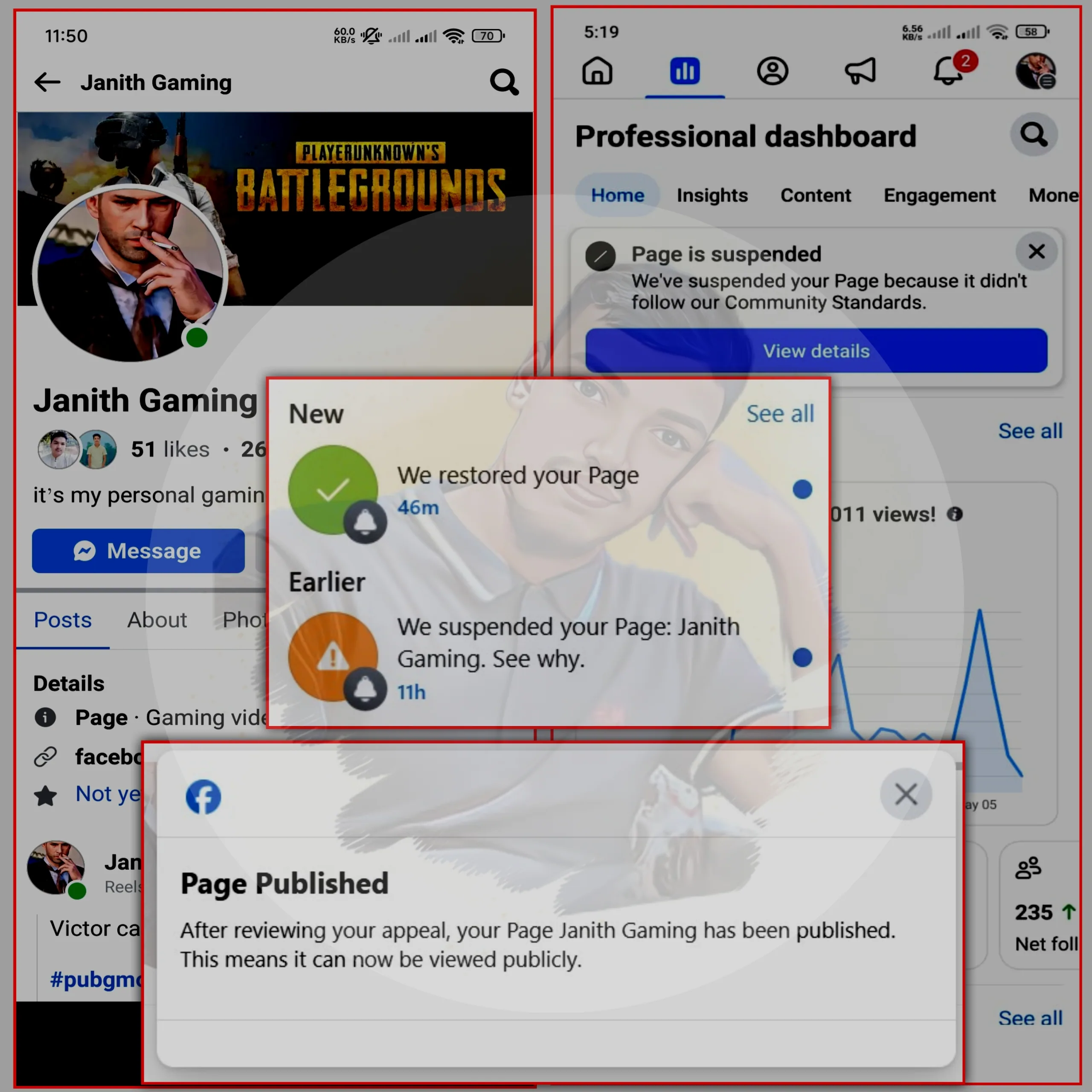 Janith Gaming Page Restored in 46 Minutes case study proof